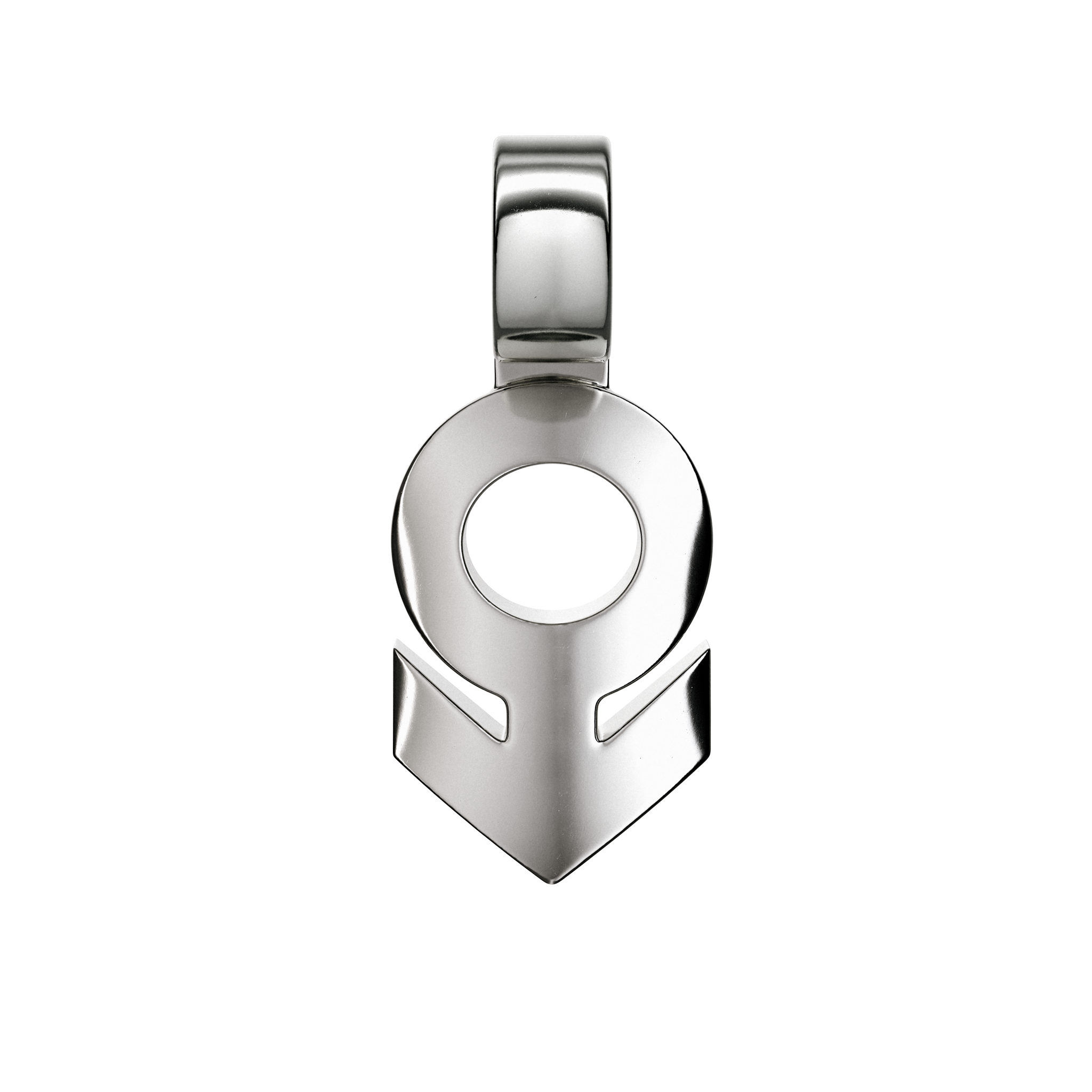 A detail of Signal ♂ Pendant in Silver